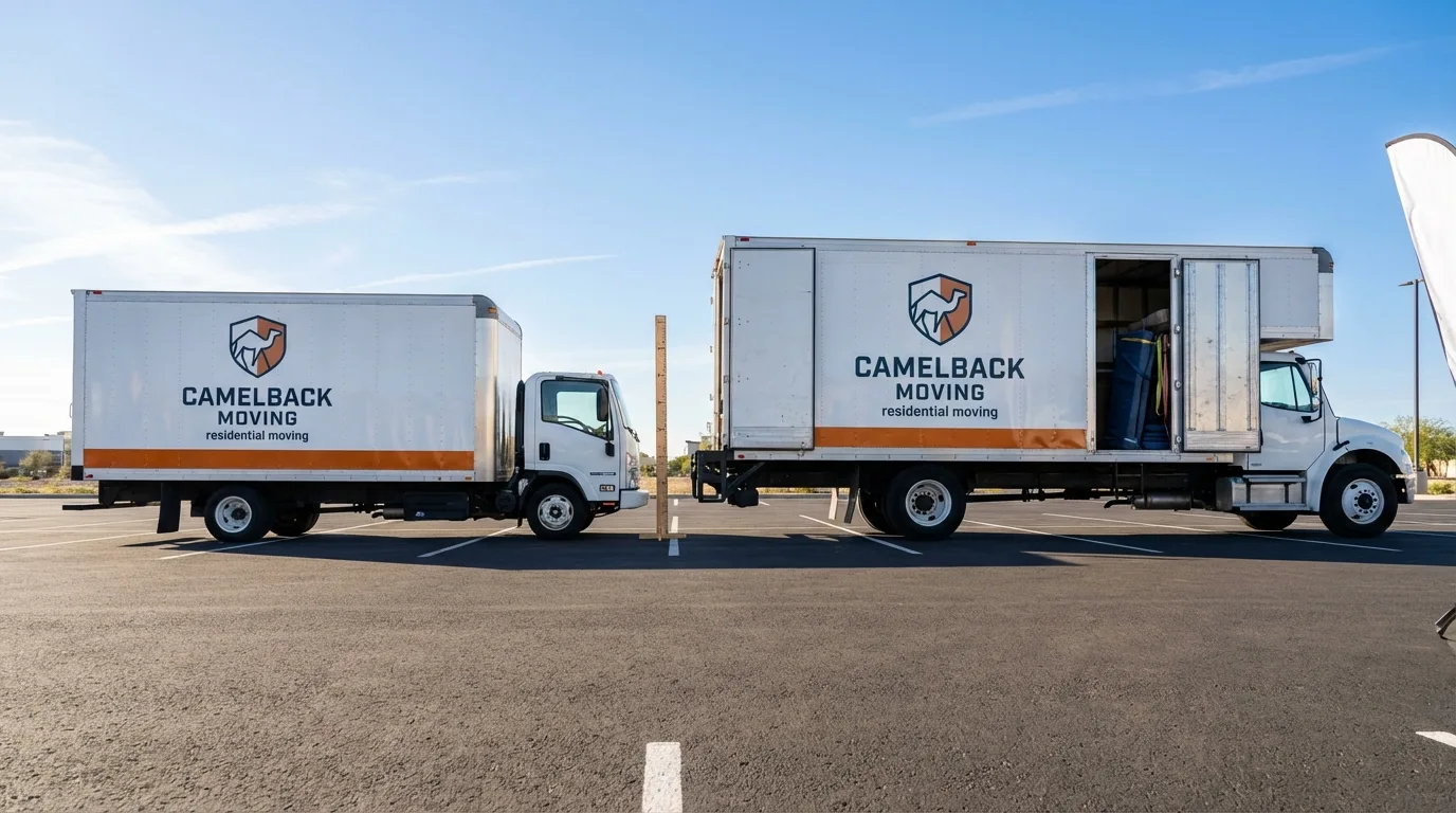 Moving truck size capacity guide in Shaw